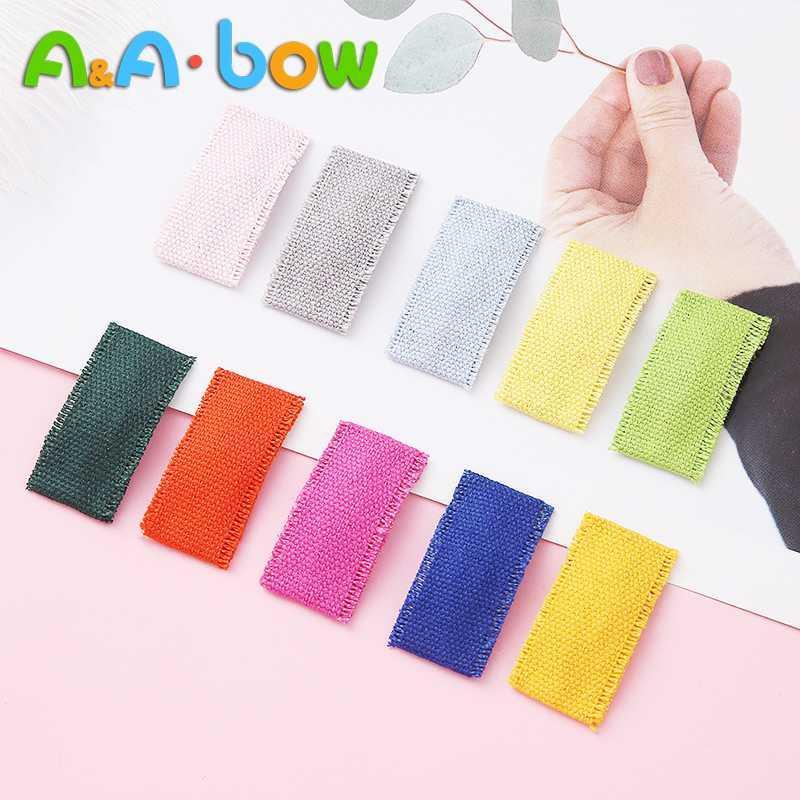 

6pcs/lot Cute Candy Color Solid Hairpins Hair Clip Rainbow Square Cotton Hair Clip for Girl Kids Children Duckbill Hairpin1, A2nsnsfb-9747-2-2