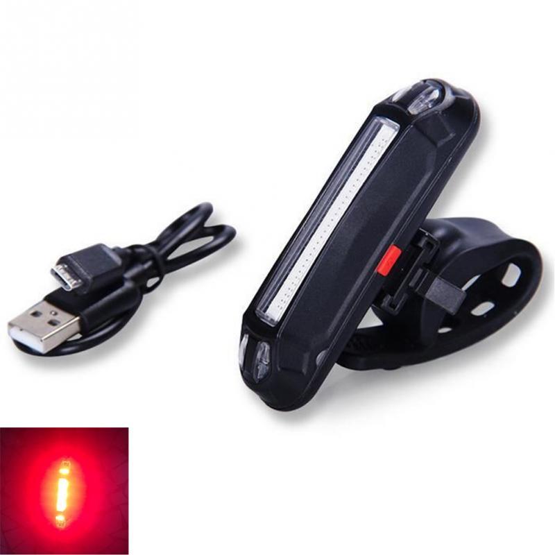 

Bicycle Taillight USB Rechargeable Bike Tail Rear Night LED Cycling Safety Warning Light With Silicone Belt