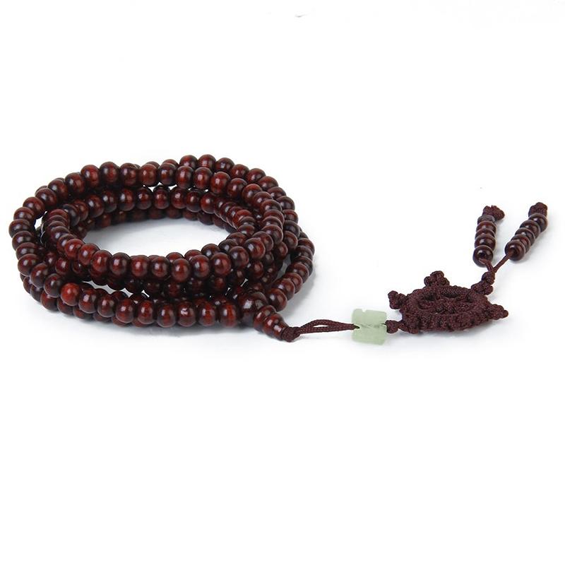 

Sandalwood Beads 216 pcs Buddhist Tibetan Buddha Mala Bracelet Necklace