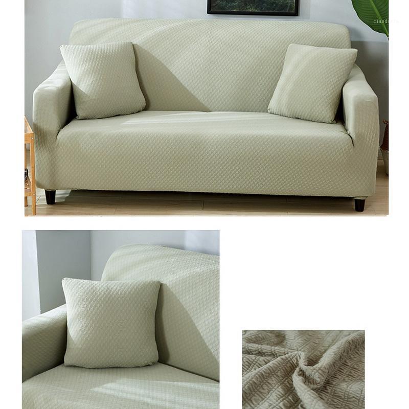 

Solid Color Elastic Sofa Cover Spandex Modern Polyester Corner Sofa Couch Slipcover Chair Protector Living Room 1/2/3/4 Seater1