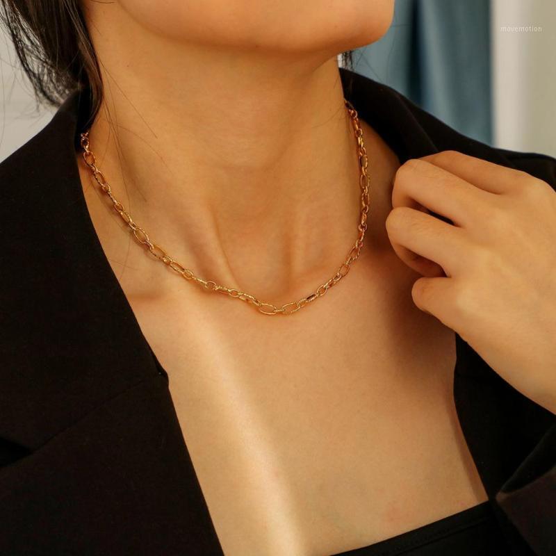 

Fashion Chocker Jewelry Stainless Steel Link Chain Necklaces For Women Gold Color Choker Collar Hip Hop Jewelry1