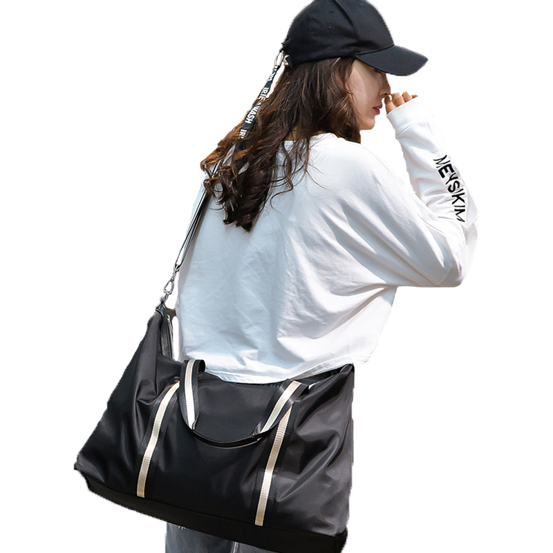 Female Large Capacity Luggage Bags Overnight Tote Pouch Casual Handbag Woman Duffle Sturdy Gym Bags Outdoor Travel Bag-image-749032566