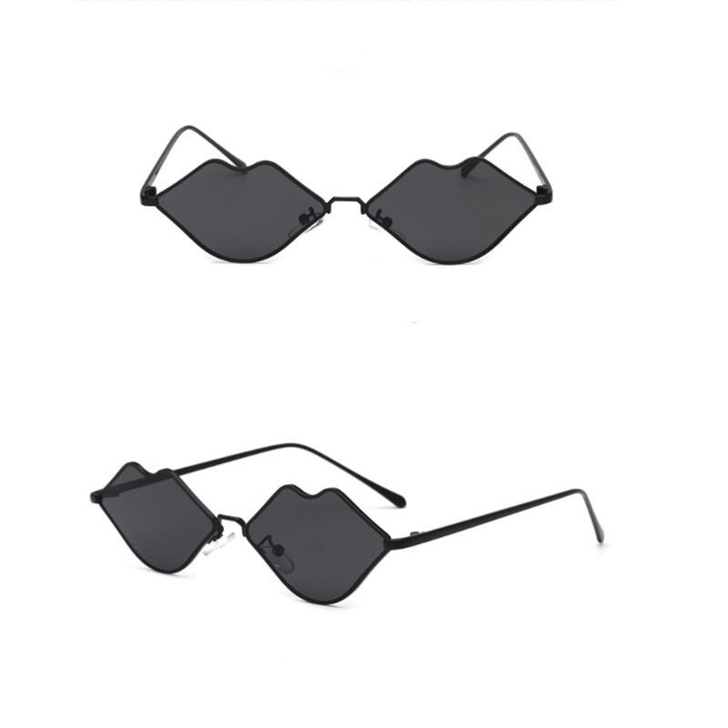 

New personal lip metal sunglasses with uv blocking cross-border sunglasses for women ocean sun glasses free shopping