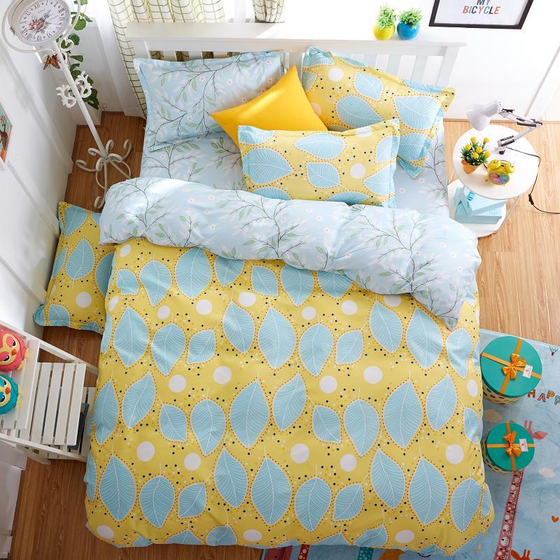 

UNIHOME Luxury Full/Queen Duvet cover set 300 thread count fiber reactive prints bedding set WEILU, Weilv