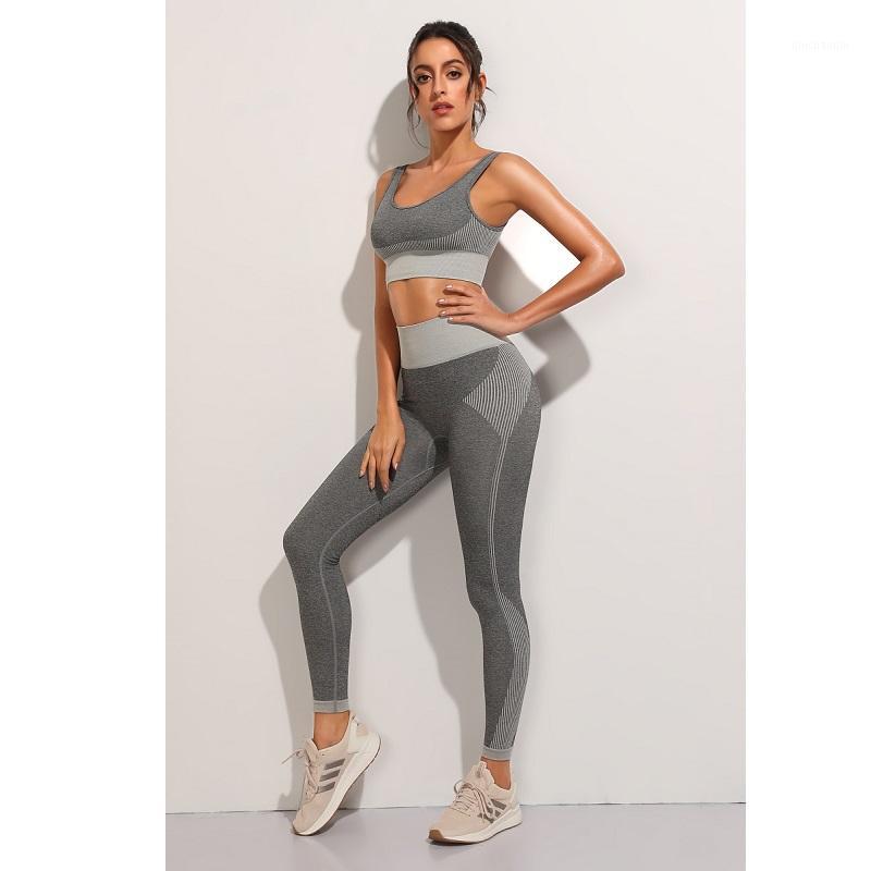 

Workout Sports Tights Women Fitness Sports Suit Seamless Yoga Set Bra and Leggings Jogging Women Gym Set Clothes Seamless1, Black