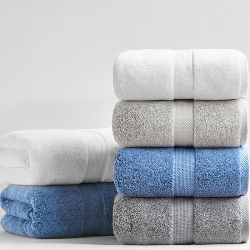 

Luxury Thickened cotton Bath Towels for Adults beach towel bathroom Extra Large Sauna for home Hote Sheets Towels WY623171, White
