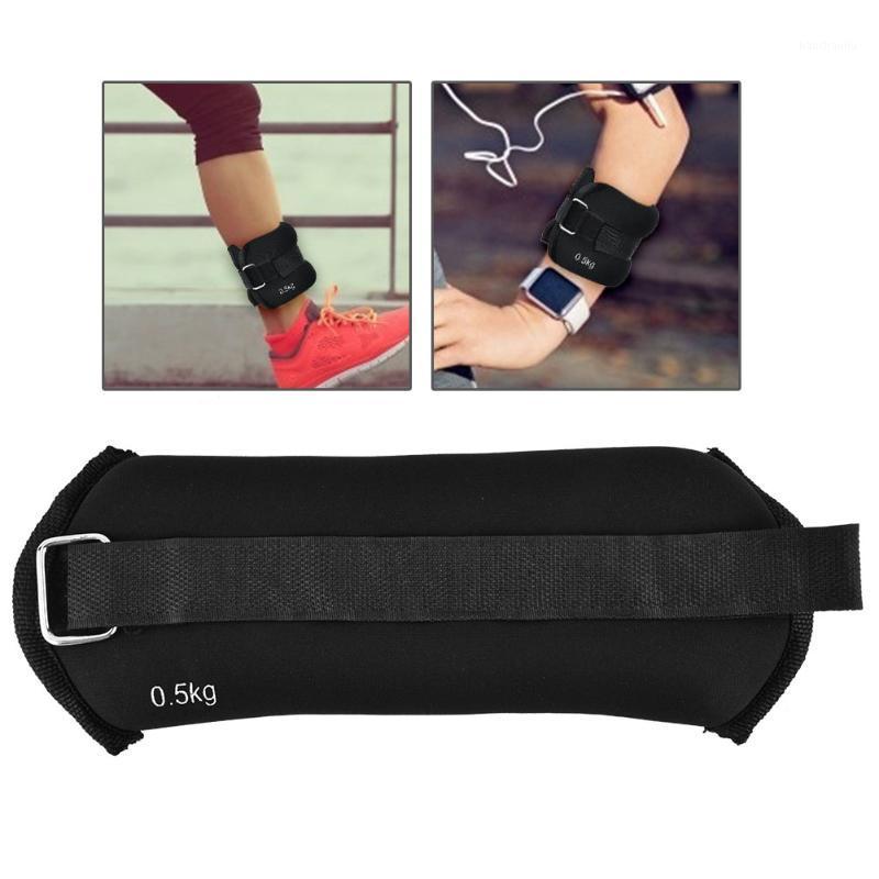 

2 * 0.5kg Adjustable Running Exercise Ankle Wrist Iron Sand Bag Ankle Band Exercise Boxing Training Weight Loading1, As pic