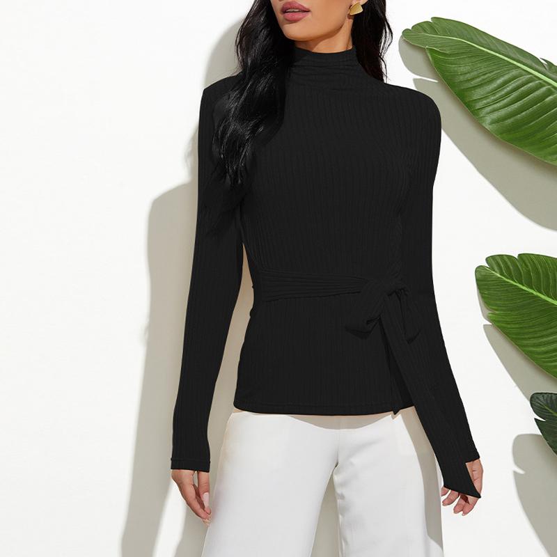 

2020 Woman Autumn Winter Turtleneck Sweater Fashion Women' Yellow Thin Knitted Sweaters Tops Solid color Slim Pullover Jumpers, Green