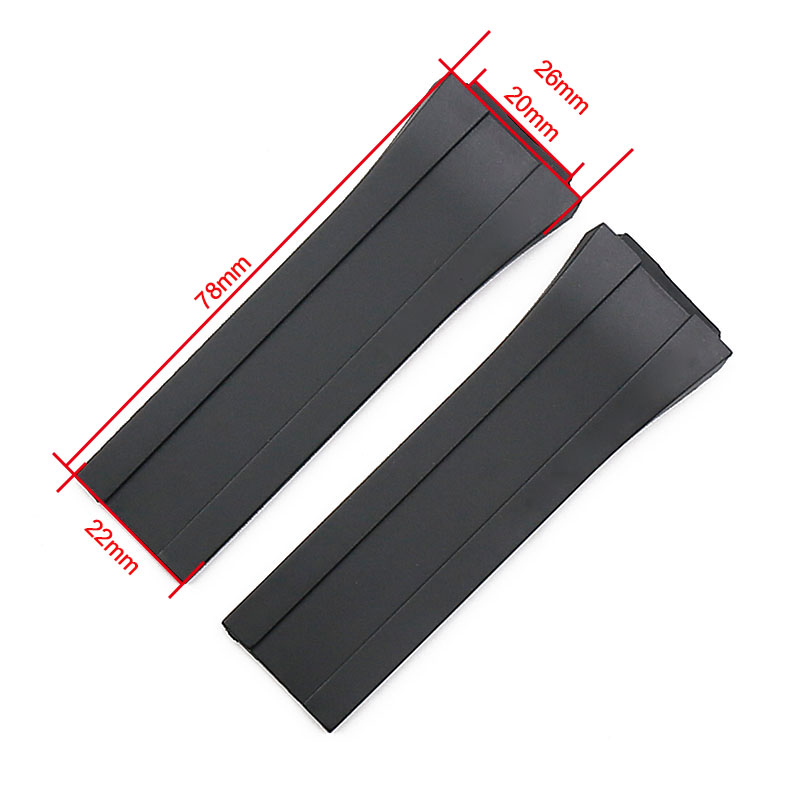 

Watch Accessories Soft Silicone Strap Men's Watch Strap FIT For Pors che P6780, Black;brown