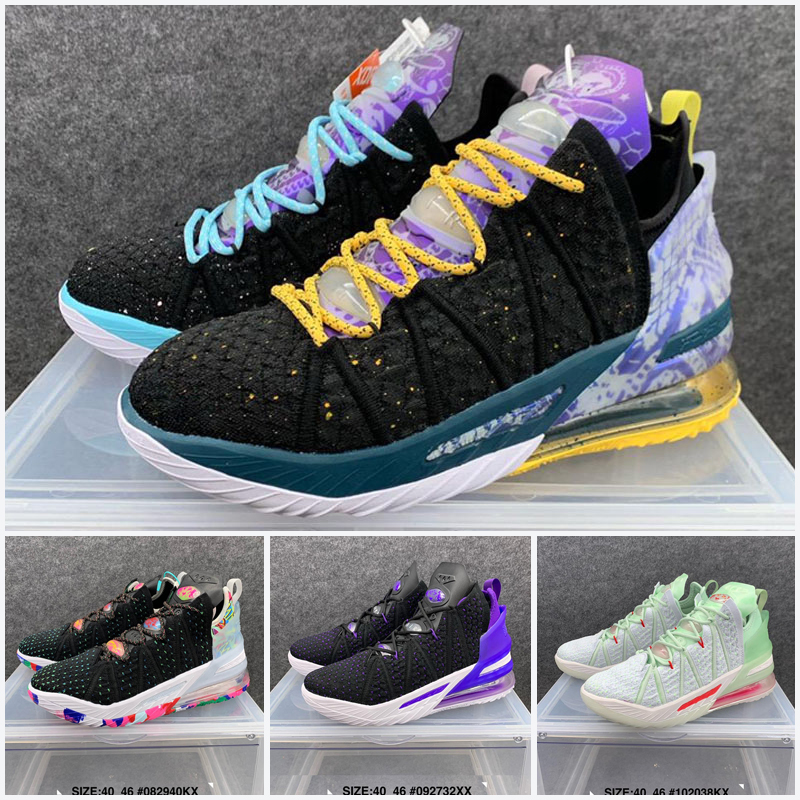

Top Quality Lebron 18 XVIII Mens Reflections 18s Outdoor Shoes Sport Sneakers Trainer Shoes Size 7-12, As photo 4