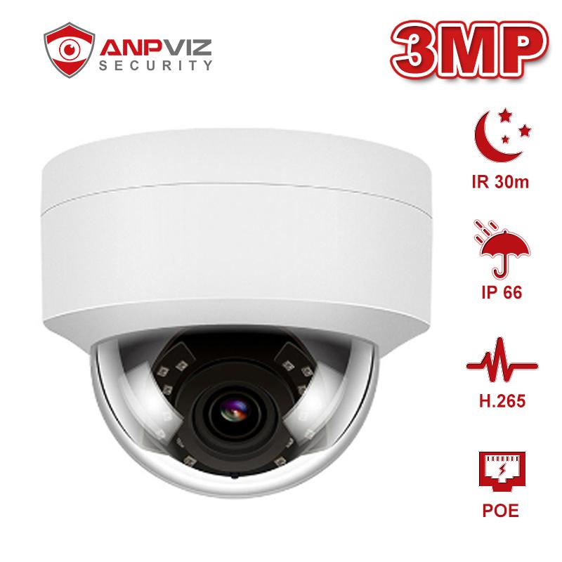 

Anpviz(Hikvision Compaible) IPC-D230W 3MP Dome POE IP Camera Home/Outdoor Nightvision IR 30M Motion Alert IP66 ONVIF H.264
