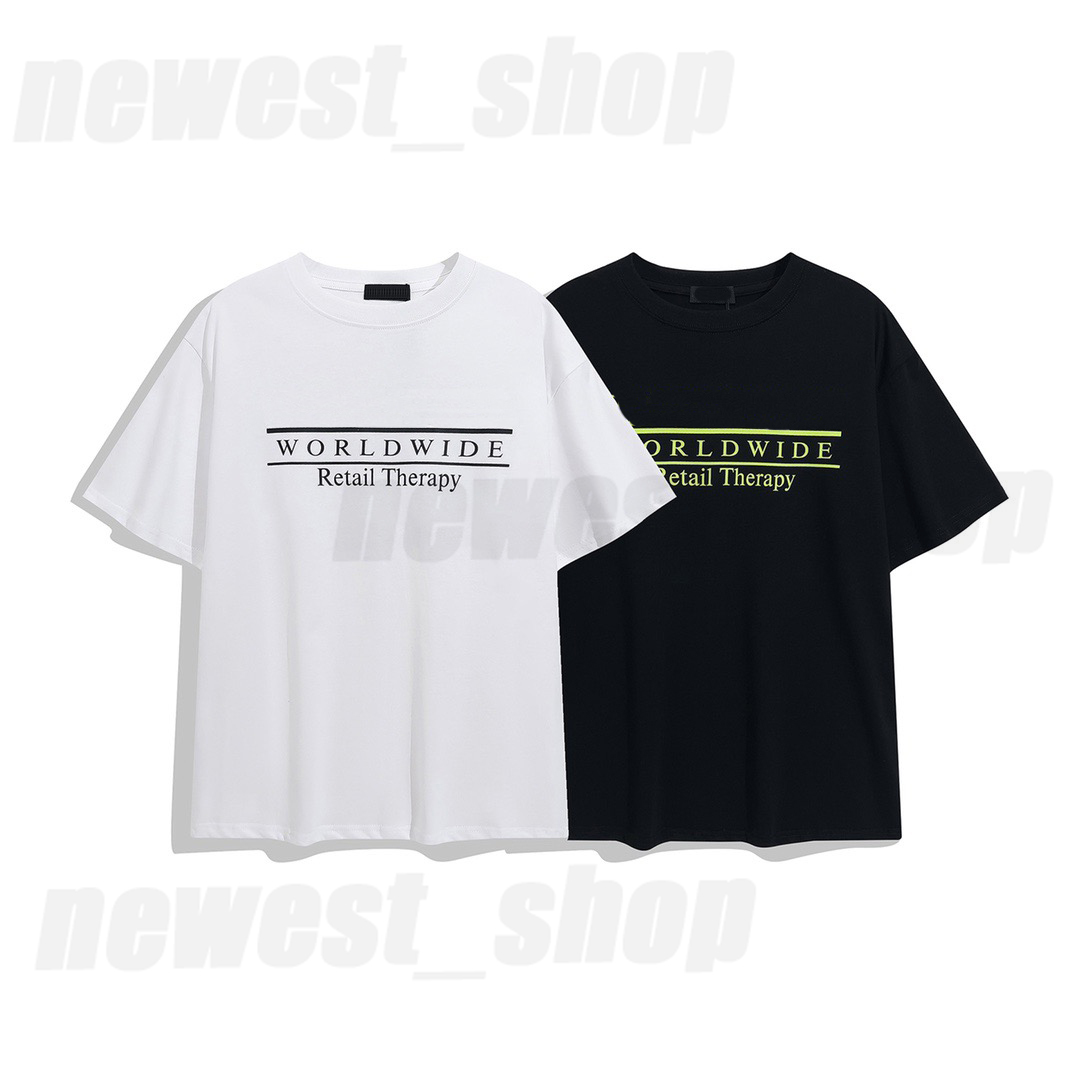 

designer Mens T-Shirt shirt summer Luxury tshirt Classic letter print world paris retail short sleeve casual cotton tee womens dress tops EU size -XL, White