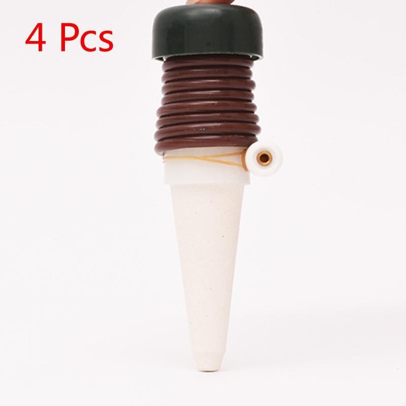

Vacation Plant Waterer Garden Drip Irrigation Automatic Watering Device Flower Pot Seepage Watering Device Gardening Tools 4Pcs1, White