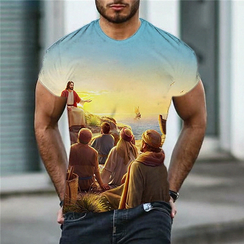 Men's T shirt 3D Print Graphic Human Crew Neck Daily Sports Print Short Sleeve Tops Casual Classic Designer Big and Tall Yellow x8TG#