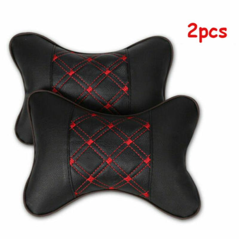 

Soft Car Headrest Comfortable Cushion Accessories 26cm×18cm×8cm PU Leather