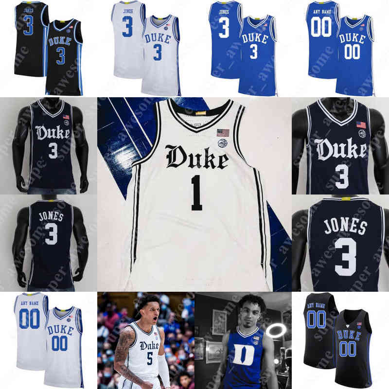 

Duke Blue Devils Basketball Jersey Paolo Banchero Wendell Moore Jr Trevor Keels Jeremy Roach Mark Williams Joey Baker Christian Laettner Tre, Black new