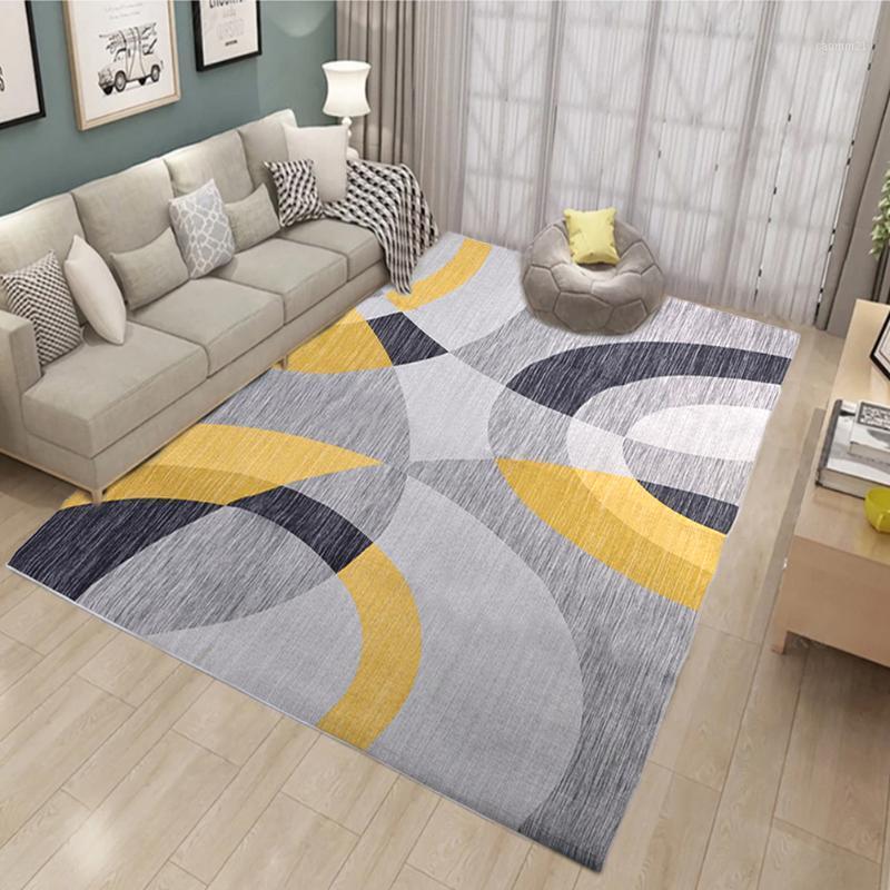 

Living Room Carpet Rug Decorative Area Rug Geometric Velvet Modern Printing Geometric Floor Carpet For Parlor Mat Bedroom1, 02