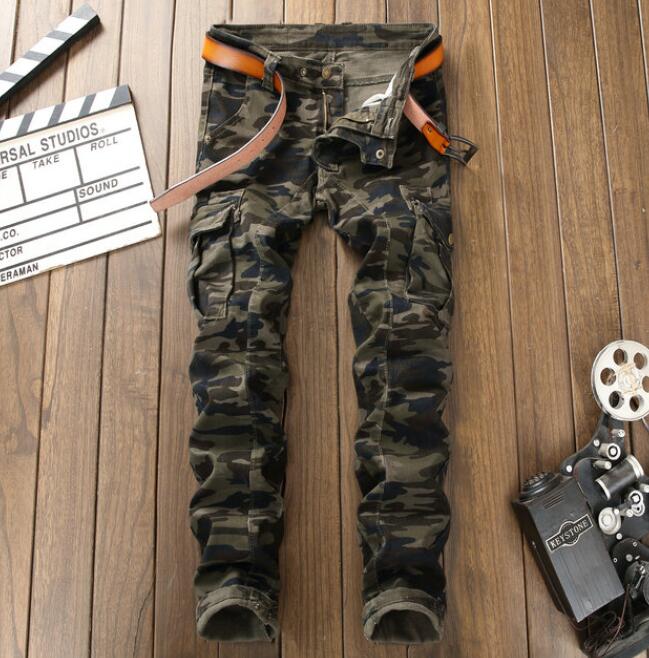 

21SS Men's France brand Designers Jeans Distressed Ripped Slim Fit Motorcycle Biker Denim pants Mens Leisure fashion high quality Jeans Bf, Army green