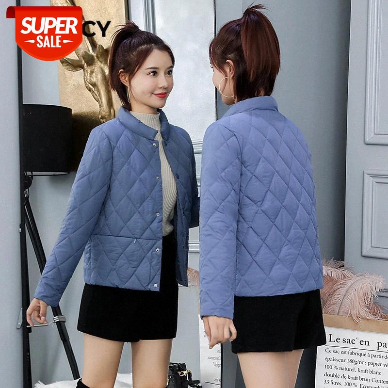 

JFUNCY Winter Women Light Jacket Korean Woman Parkas Spring Female Thin Jackets Coats Plus Size Women's Jacket Cotton Outwear #ra50, Black;brown