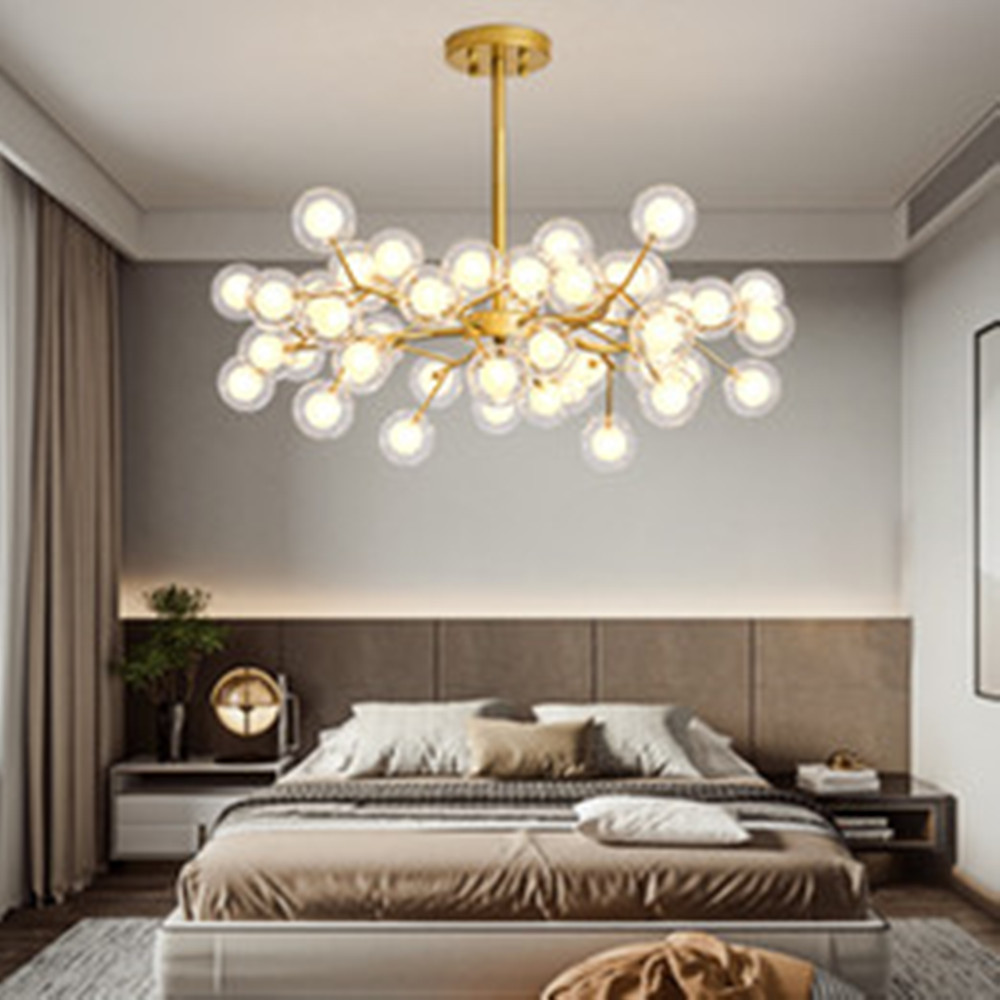 

Glass balls firefly chandelier danish design lamp For farmhouse Dining room kitchen island lighting tree branch chandelier Lamp