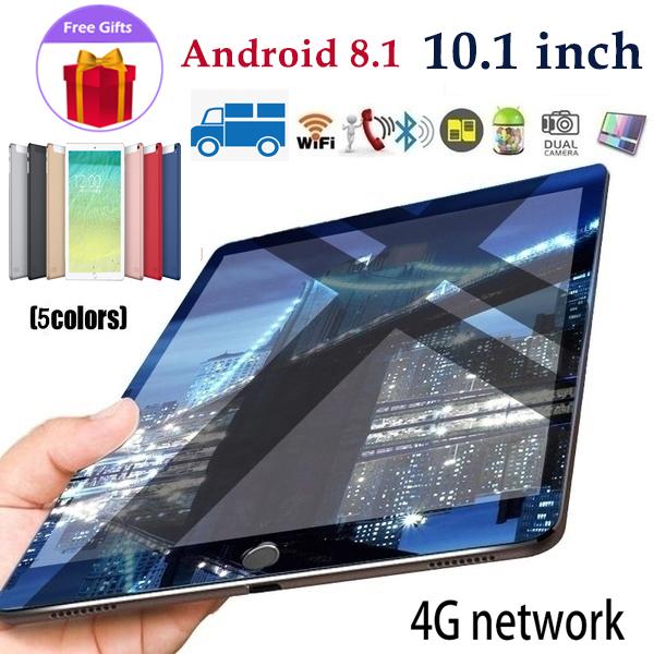 

Hot Sale] Andriod Tablet PC 10.1 Inches Large 2560x1600 IPS Screen Dual SIM 4G Phone Tablet PC Mic WIFI 2GB RAM 32GB ROM, Black