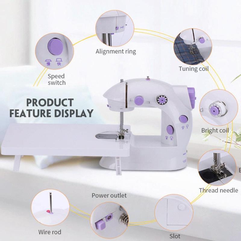 

Small Sewing Machine Electric Single Needle Mini Home Mini Sewing Machine Portable Automatic Handheld ABS
