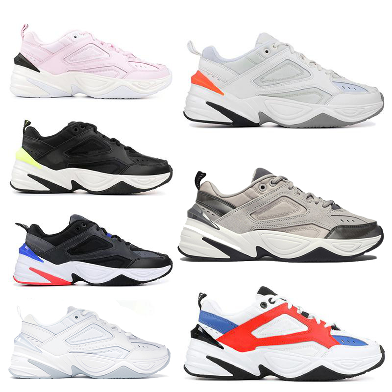 

Monarch M2K Tekno chunky Dad Running Shoes Cool White Pure Platinum Black Obsidian Mens Womens platform sports outdoor sneakers Chaussures, 6 white beige