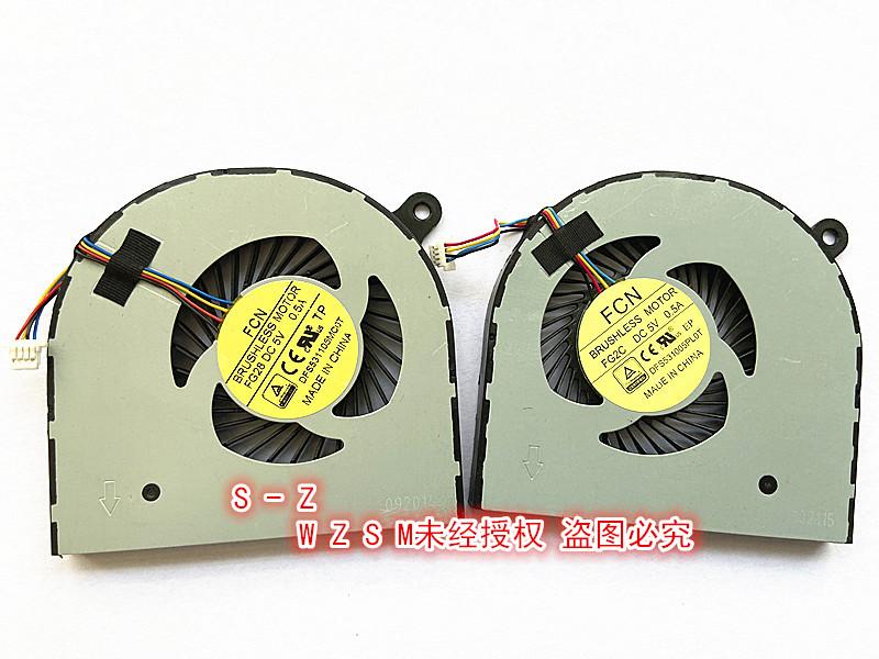 

WZSM New CPU GPU Cooling Fan for Aspire Nitro VN7-591 VN7-591G cooler fan DFS531005PL0T FG2C AB07505HX070B00 00CWH860