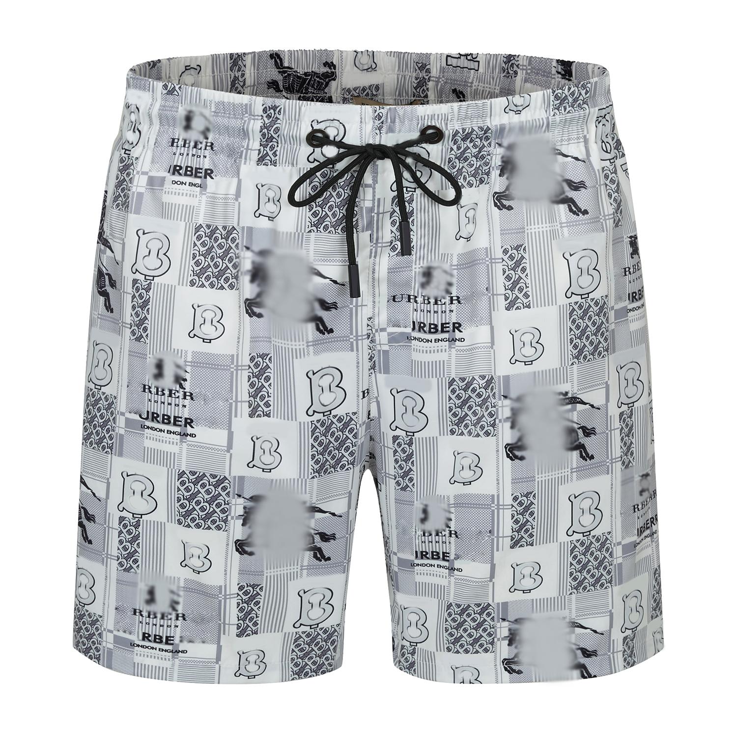 

Mens Shorts Summer Designers Casual Sports 2022 Fashion Quick Drying Men Beach Pants Black and White @03, Gray