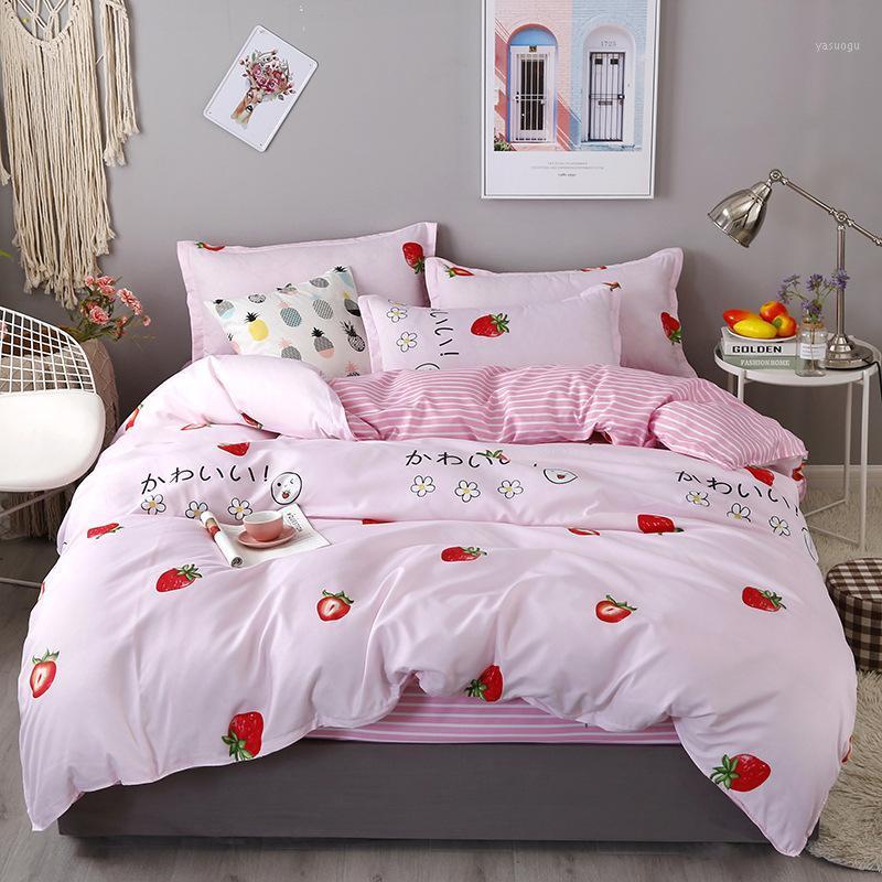 

Bedding Set  Full Queen King Size Single Bed Duvet Cover Sets Print Bed Linen Quilt Covers XF752-21