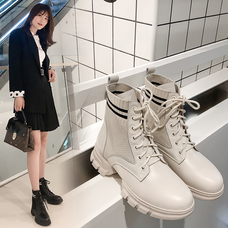 

2021 Women's + Stocking Fabric Size 22-26.5 in Feet of Length for Shoes Fashion Half Boots 08TN, Black