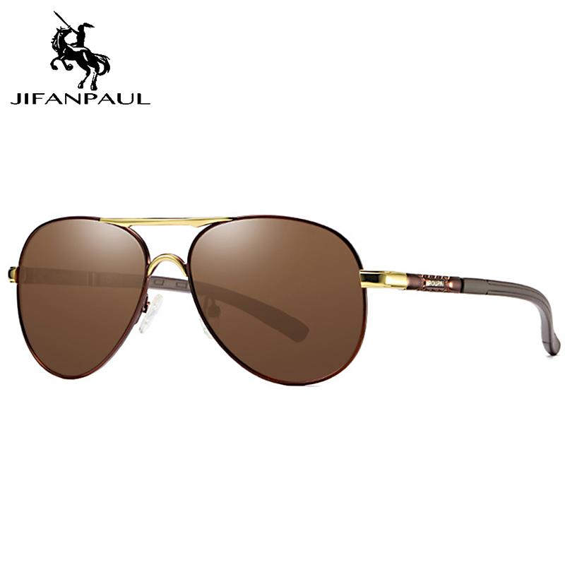 

JIFANPAUL Designer retro square sunglasses unisex polarized men driving UV400 fishing fashion glasses accessories women