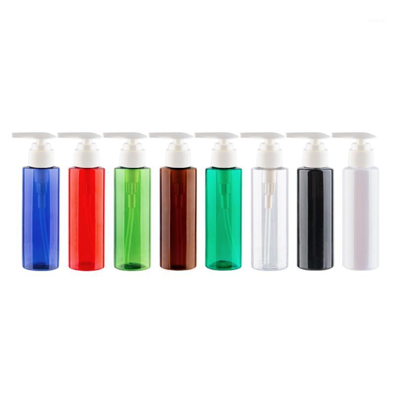 

Small Size Empty Cosmetic Packaging Bottle For Shampoo Body Cream Plastic Container With Pearl White Heart Shape Pump 120ml1