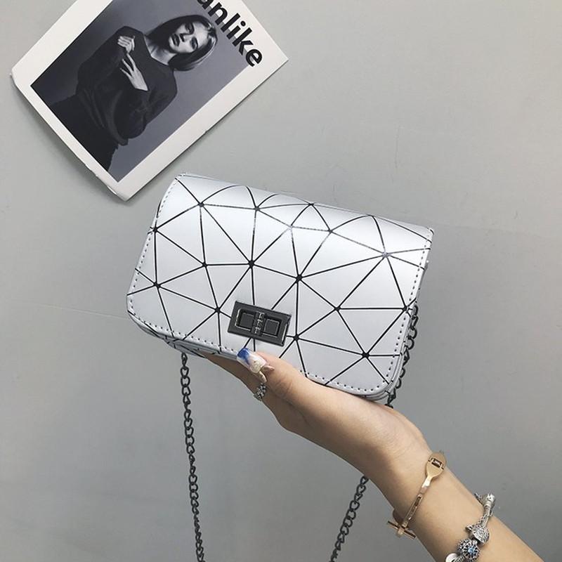 

2021 Women Fashionable Shoulder Bags New Female Messenger Bag Handbag Chain Wild Crack Printing Wild Crossbody Bag, As pic