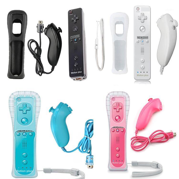 

For Wii Motion Plus Wireless GamePad Remote Controller with Nunchuck Controle Joystick For Wii Games Accessories1