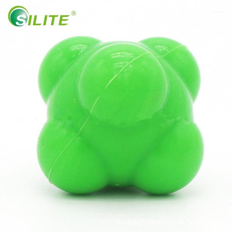 

SILITE Multifunction Hexagonal Ball Solid Fitness Agility Coordination Reflex Exercise Workout Equipment Training Reaction Ball1