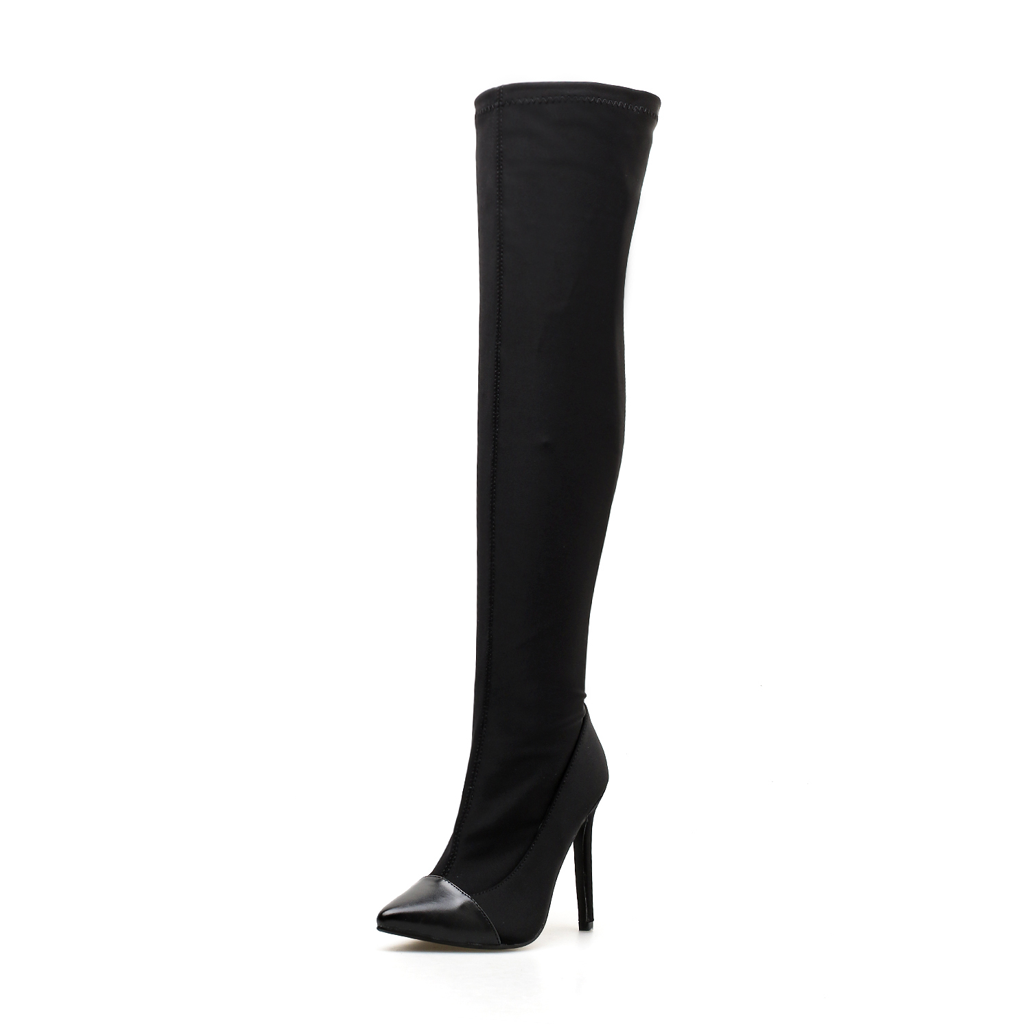 

2020 Superstar Winter Stretch Over Knee Pointed Finger Leg Leaps High Boots Sexy Socks Zig1, The picture