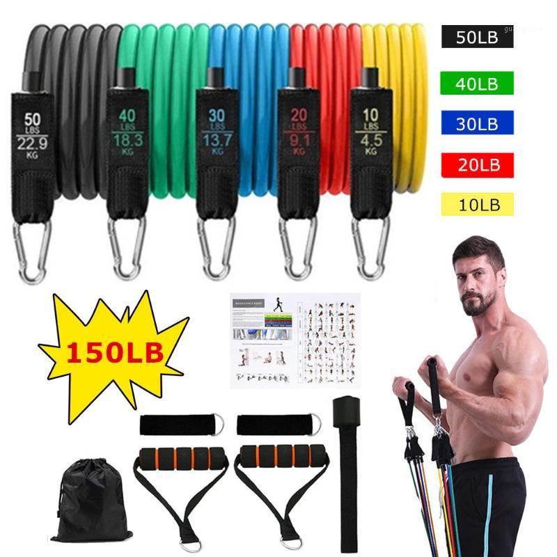

11pcs/set Fitness Resistance Tube Band Yoga Gym Stretch Pull Rope Exercise Training Expander Door Anchor with Handle Ankle Strap1