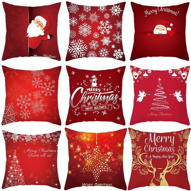 

Christmas Pillow Case Santa Claus Christmas Decorations for Home Decorative Cushion Cover Xmas Gifts Navidad 2020