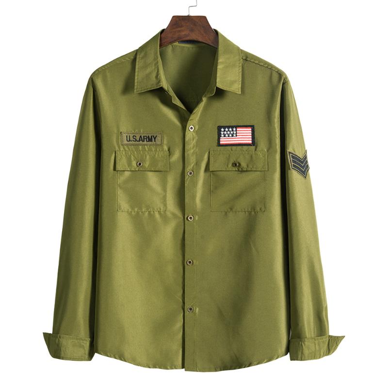 

Men' Shirts -themed Shirts In Solid Color Fashion for Casual Outdoor, Black