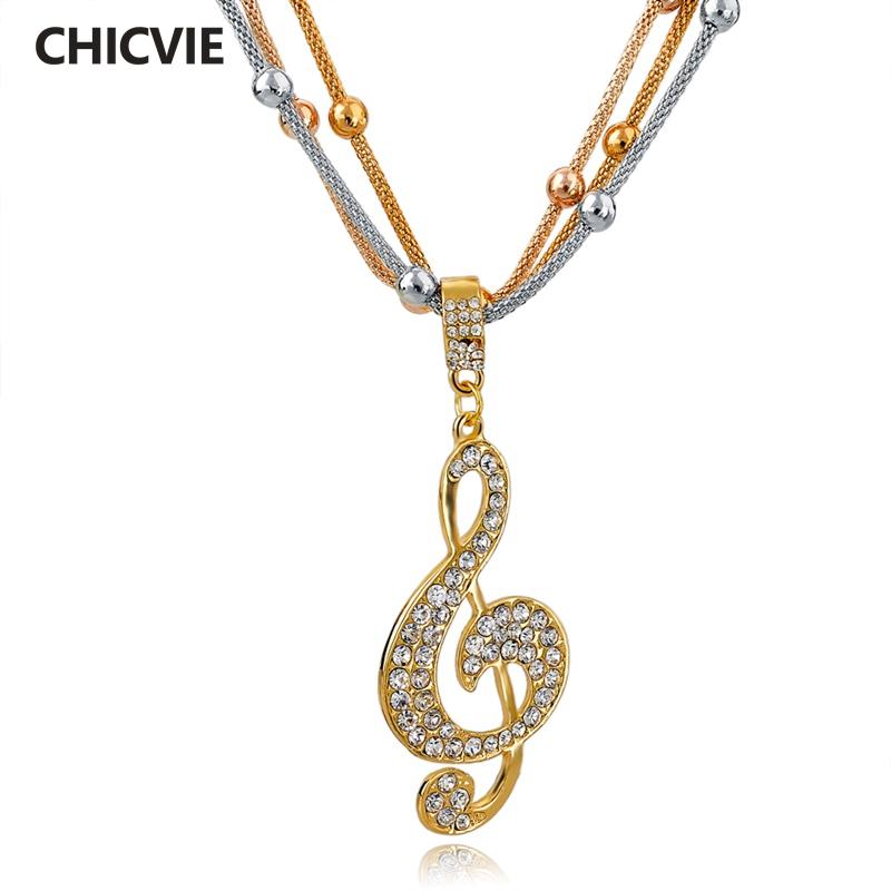 

Pendant Necklaces CHICVIE Vintage Statement Crystal Beads Necklace Gold Color For Women Ethnic Jewelry Accessories SNE150790