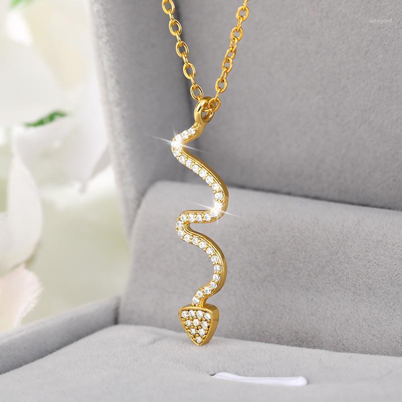 

Chains Unique Collier Curved Arrow And Heart Pendant Necklace Women Gold Chain Zircon Crystal Jewelry Gifts For Mother1