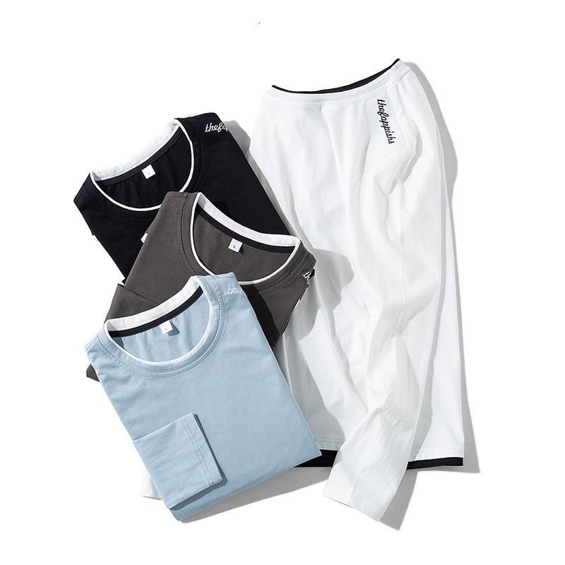 

2021 New Graphic t Shirts o Neck Printed Men Clothing Autumn Casual Top Tees for Men/women Long Sleeve Coats Oversize Size xxxl Dx2n, Black