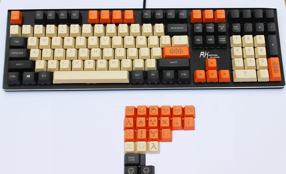 

87-key 108-key 125-key OEM Carbon Keycaps Novelty Keycaps PBT Laser-Etched for Cherry MX Switches of Mechanical Keyboards