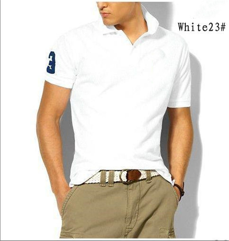 

Polo Shirts Man Summer men polo famous brand Embroidery Logo Cotton Polos Male Short Sleeve Fashion Plus Size S-5XL, White;black