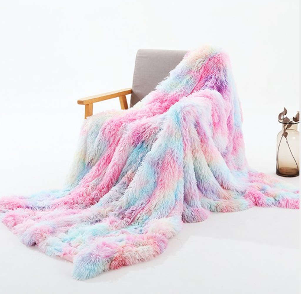 

Super Soft Long Faux Fur Coral Fleece Blanket Warm Elegant Cozy With Fluffy Sherpa Throw Blanket Bed Sofa Blankets Gift
