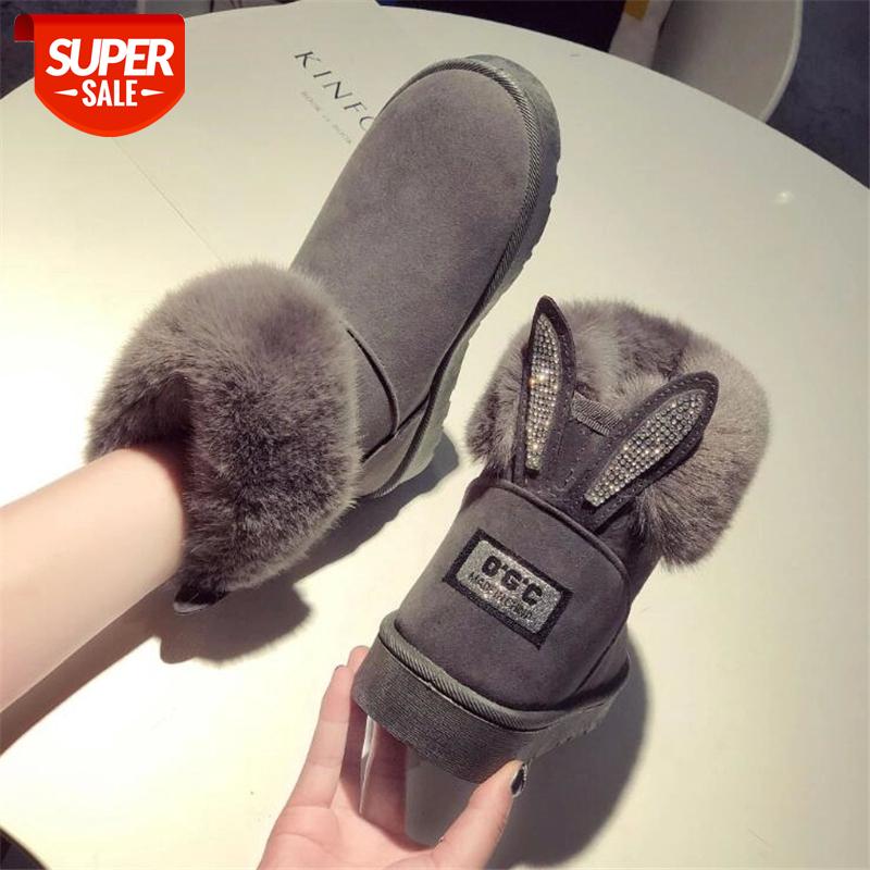 

Women Winter Boots Ladies Female Brand Fashion Loafers Casual Leather Designer Luxury Ankle Fur Boots Shoes Woman Snow #5y3T, Black
