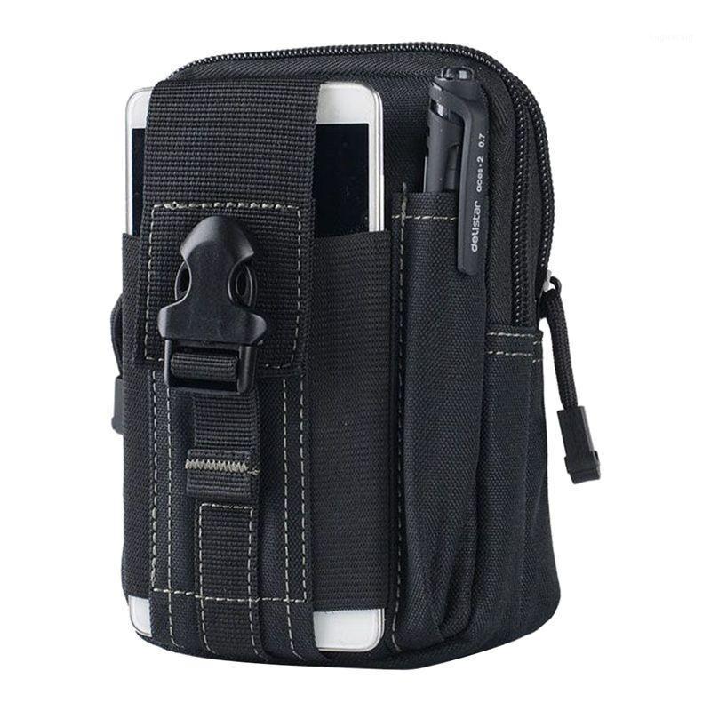 

Outdoor Molle Waist Pack Utility Phone Pouch Bag Waterproof Sports Bag1, Black