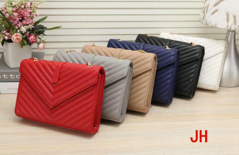 

Fashion women's Crossbody handbag fashion leather cross bag women's Shoulder Handbag Purse gold chain shoulder bag, Red