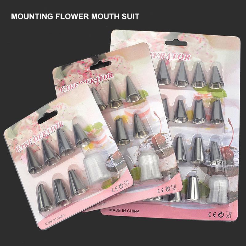 

2/12/24 Pcs/Set Icing Piping Nozzle Pastry Tips Baking Tools Cakes Decoration Set Stainless Steel Nozzles Cupcake Kitchen